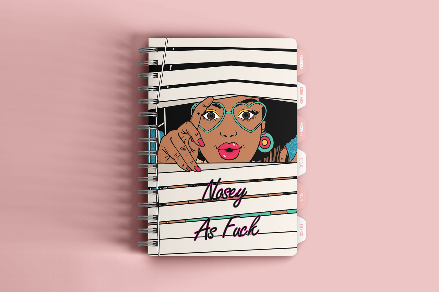 Nosey As Fuck Tumbler PNG Set | 2 Sassy Designs | Digital Download | 20oz Skinny Tumbler Wrap | Planner Cover PNG | Funny Adult Gift | 300 DPI Sublimation
