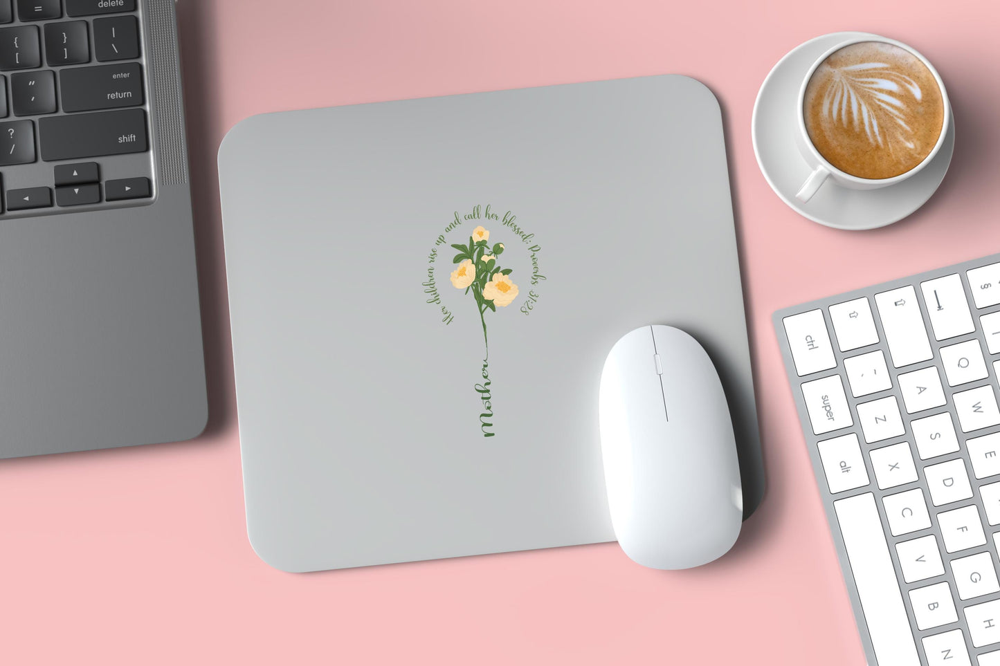 Mother Blessed PNG, Proverbs 31:28 Quote, Yellow Flower Mother’s Day Clipart, Christian Mom Sublimation, Digital Download