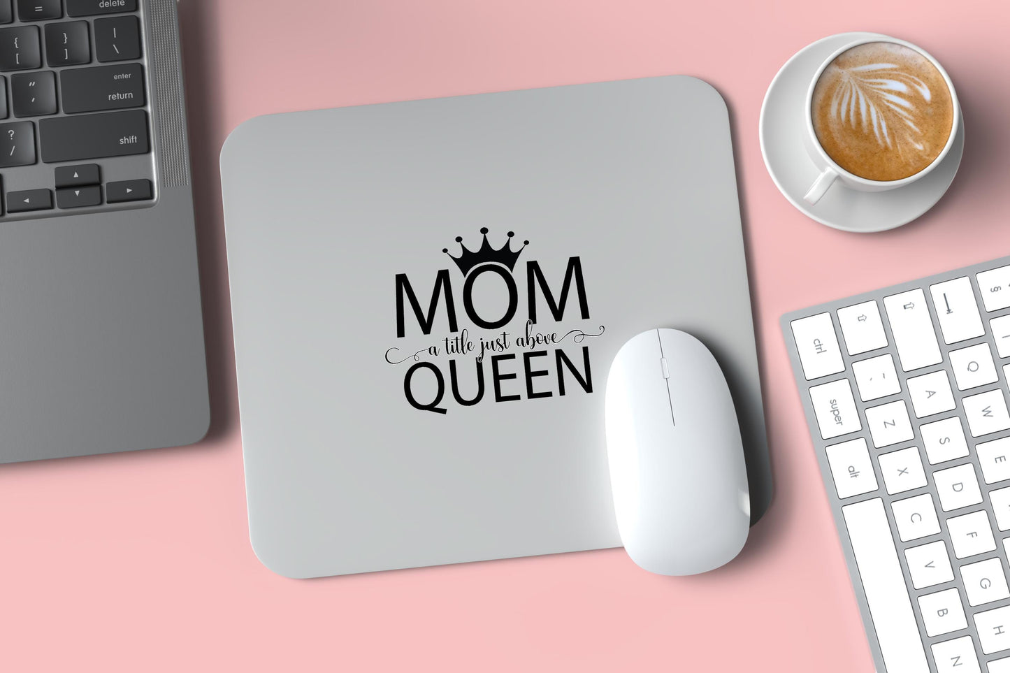 Mom A Title Just Above Queen PNG | Elegant Mother’s Day Clipart | Crown Mom Digital Download | Printable Sublimation Design