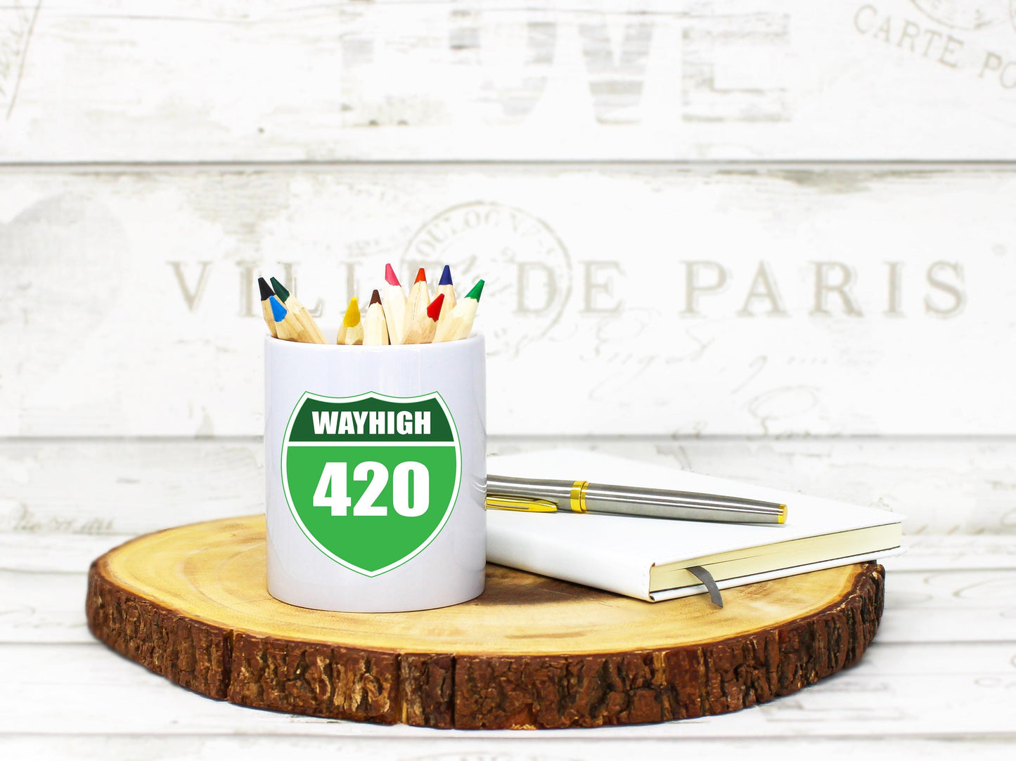 WAYHIGH 420 PNG | Funny 420 Highway Sign Clipart | Stoner Digital Download | Weed Sublimation Design | Cannabis Road Art