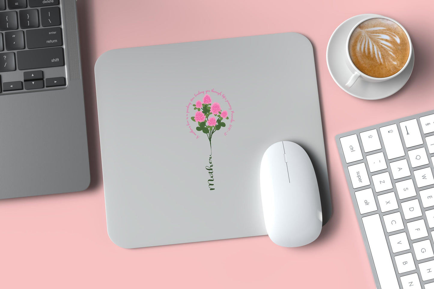 Mother’s Love Proverbs 31 PNG, Guiding Star Pink Clover, Mother’s Day Quote Clipart, Floral Mom Digital Download