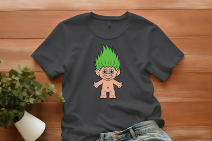 90s Troll PNG Bundle – 6 Cute Retro Troll Clipart Files, Rainbow Hair Troll Graphics for Sublimation, Stickers, Crafts, & Printables