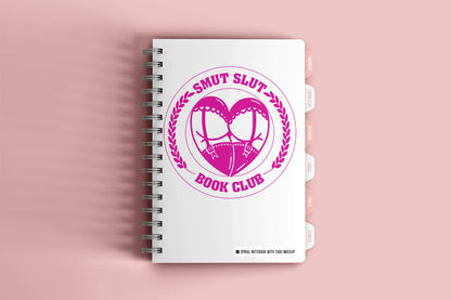 Smut Slut Book Club Badge SVG PNG | Spicy Romance Reader Sticker Design | Bookish Humor Decal | Digital Download | Book Club PNG, Smut Reader SVG