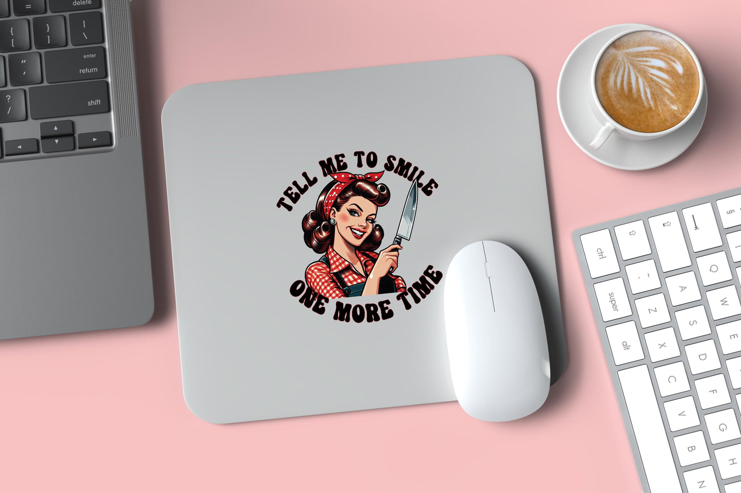 Tell Me To Smile PNG – Retro Sarcastic Digital Download, Funny Sublimation Graphic, Sassy 70s Shirt Design, Instant Download