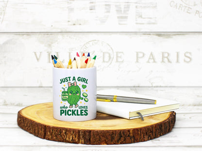Just a girl who loves pickles | Kawaii Pickle PNG – Digital Download