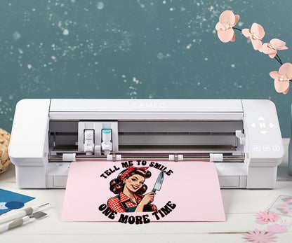 Tell Me To Smile PNG – Retro Sarcastic Digital Download, Funny Sublimation Graphic, Sassy 70s Shirt Design, Instant Download