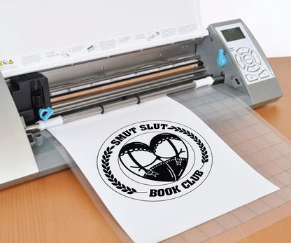 Smut Slut Book Club Badge SVG PNG | Spicy Romance Reader Sticker Design | Bookish Humor Decal | Digital Download | Book Club PNG, Smut Reader SVG