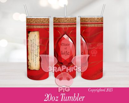 Elixir of Life Harry Pottery Potion PNG Tumbler Design