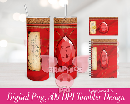 Elixir of Life Harry Pottery Potion PNG Tumbler Design