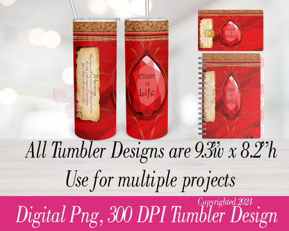 Elixir of Life Harry Pottery Potion PNG Tumbler Design