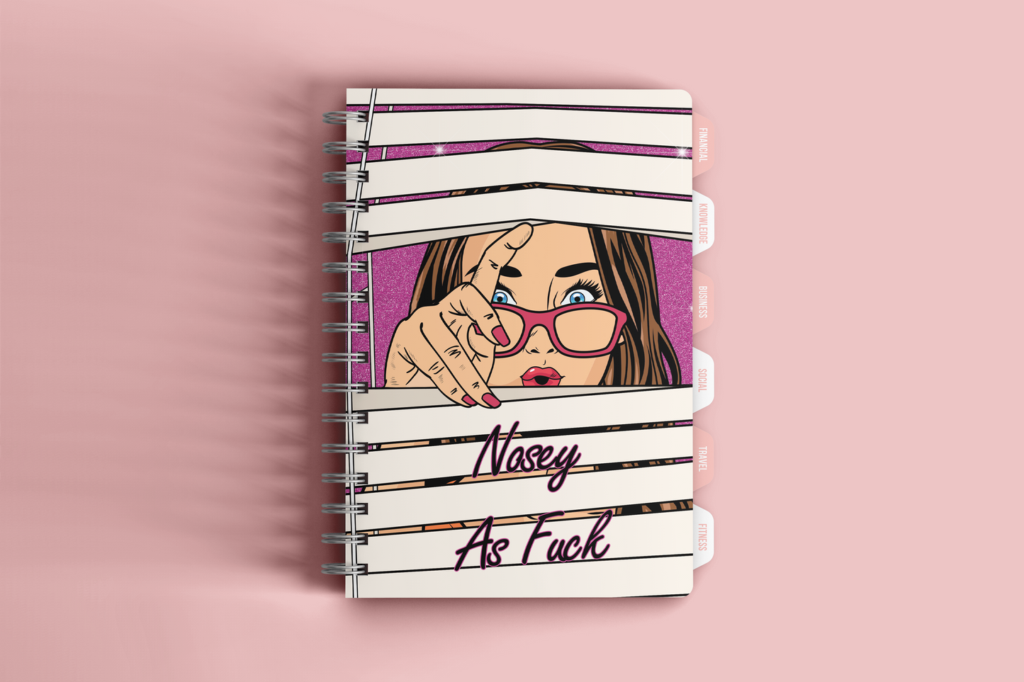 Nosey As Fuck Tumbler PNG Set | 2 Sassy Designs | Digital Download | 20oz Skinny Tumbler Wrap | Planner Cover PNG | Funny Adult Gift | 300 DPI Sublimation