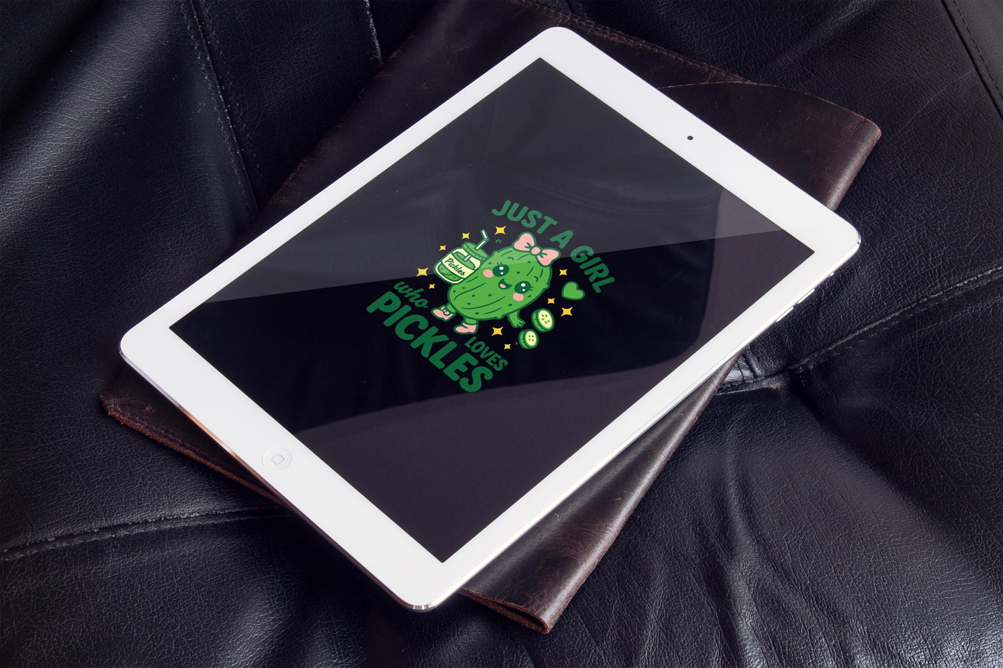 Just a girl who loves pickles | Kawaii Pickle PNG – Digital Download