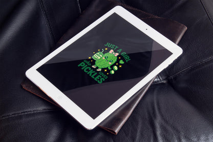 Just a girl who loves pickles | Kawaii Pickle PNG – Digital Download