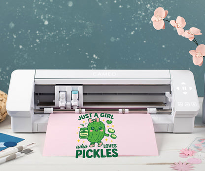 Just a girl who loves pickles | Kawaii Pickle PNG – Digital Download