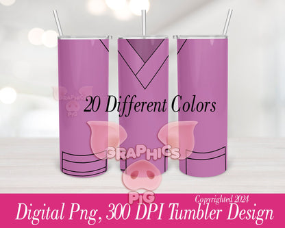 20 Color Nurse Scrubs Tumbler Wrap PNG Bundle | 20oz Skinny Tumbler Design | Digital Download | Straight & Tapered Sublimation | Seamless PNG, 300 DPI | Simple Modern Template