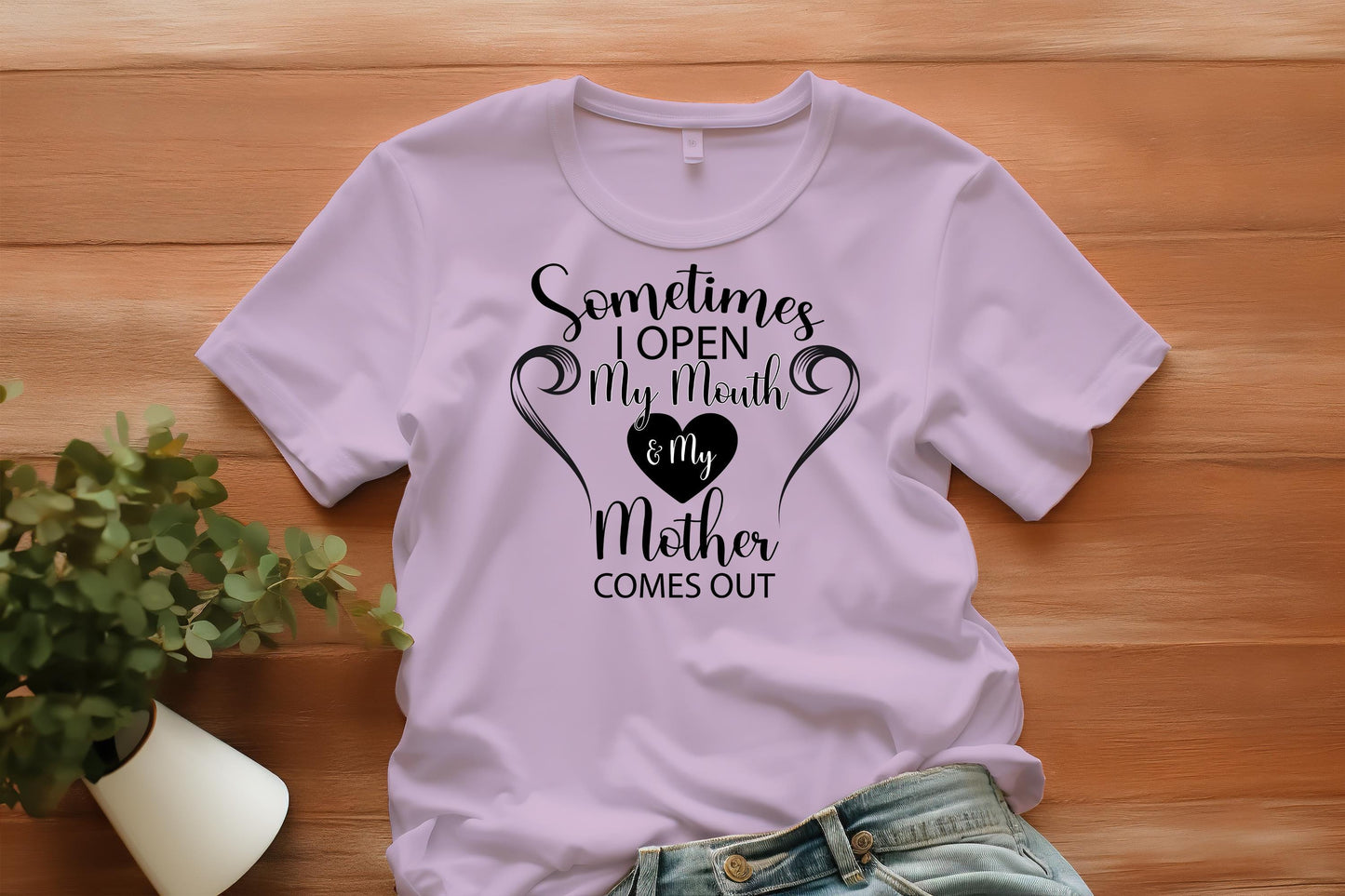 My Mouth & My Attitude PNG | Sassy Mom Life Clipart | Funny Digital Download | Sublimation Quote | Sarcastic Mom Printable