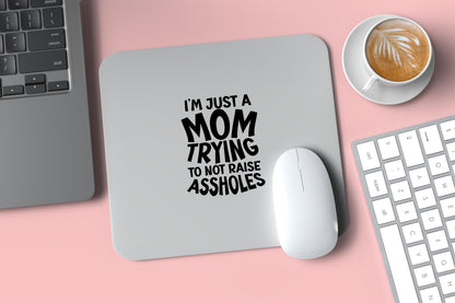 Mom Not Raising Assholes PNG | Funny Mom Life Sublimation | Digital Download | Sassy Parenting Quote Clipart | Printable
