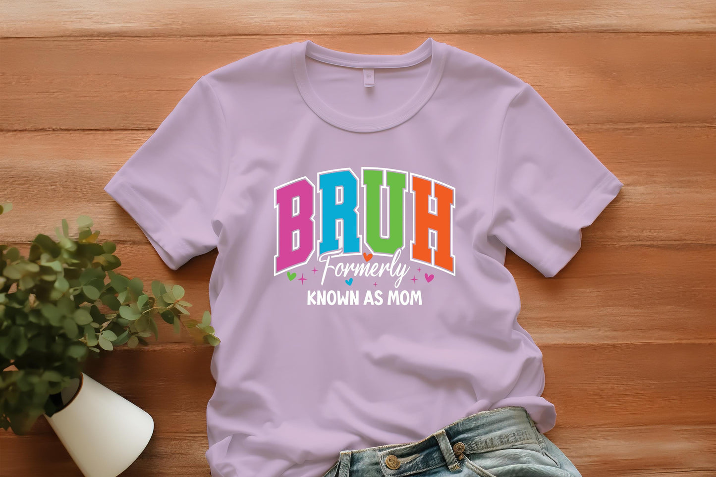 BRUH Formerly Mom PNG | Funny Colorful Mom Life Clipart | Digital Download | Sublimation Design | Relatable Parenting Quote