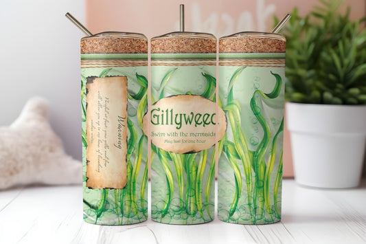 Gillyweed Tumbler Design – Swim with the Mermaids – Funny Digital Download