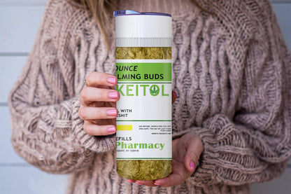 Smokeitol Calming Buds Tumbler Design Set – Funny Weed Label – Digital Download