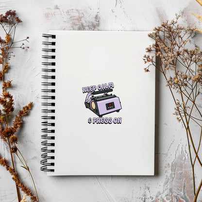 Keep Calm & Press On PNG, Tumbler Press Clipart, Funny Crafter Sublimation, Craft Room Shirt, Digital Download