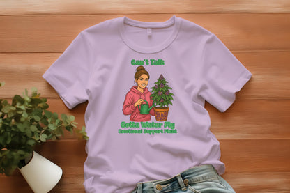 Emotional Support Plant PNG, Funny Plant Mom Sublimation, Watering Weed Girl Clipart, Self Care Hoodie Digital Download